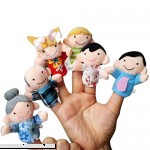 Gotd Finger Puppets 6pc Baby Kids Family Story Toys Gifts 6Pack Random Color  6Pack B01MYAVGMB